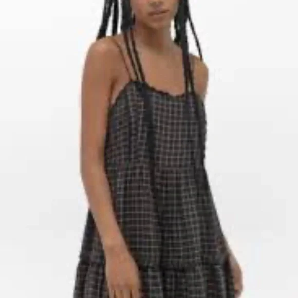 urban outfitters tartan dress